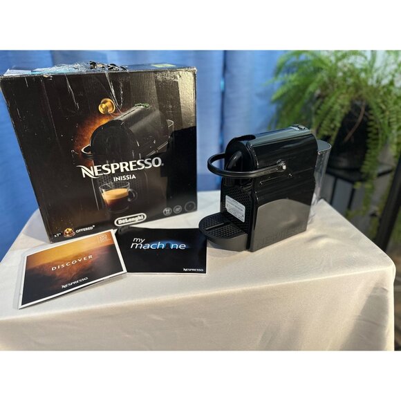 Nespresso Inissia Espresso Machine By DeLonghi Black - Picture 1 of 8